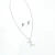Imagen de collar con aretes de inicial acero inoxidable