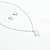 collar con aretes de inicial acero inoxidable - Yas Store