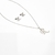 Imagen de collar con aretes de inicial acero inoxidable