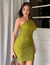 Vestido cuello cruzado - comprar en línea