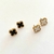 Aretes de marca acero inoxidable