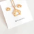 Juego collar con aretes huellita acero inox