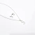 collar con aretes de inicial acero inoxidable
