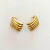Aretes con estoperoles cuadrados acero inoxidable