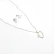 collar con aretes de inicial acero inoxidable en internet
