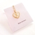 Imagen de Collar corazón inicial acero inoxidable