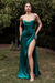 Vestido de fiesta elegante verde