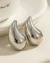 Imagen de Aretes gota acero inoxidable