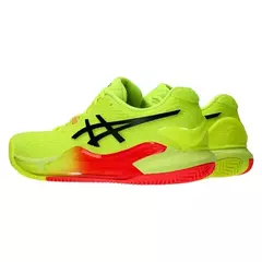 Tenis Asics Gel Resolution 9 Clay Dama Fosfo/Negro - tienda en línea