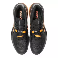 Tenis asics gel resolution X negro/naranja - tienda en línea