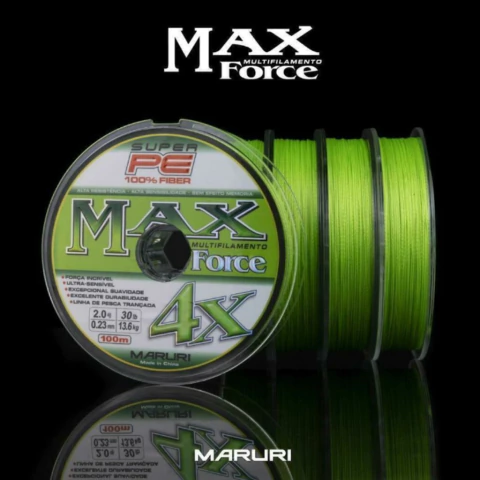 MULTIFILAMENTO MARURI MAX FORCE 4X PE 44 LBS/ 0,30 MM