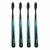Kit 4 Escovas Dental Macia Nanoteck Cerdas Em Silicone Klin