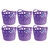 Cesto Roxo 6 unid Flexíveis Vazado 29L P/ Roupa - CasaMia