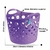 Cesto Roxo 6 unid Flexíveis Vazado 29L P/ Roupa - CasaMia - comprar online