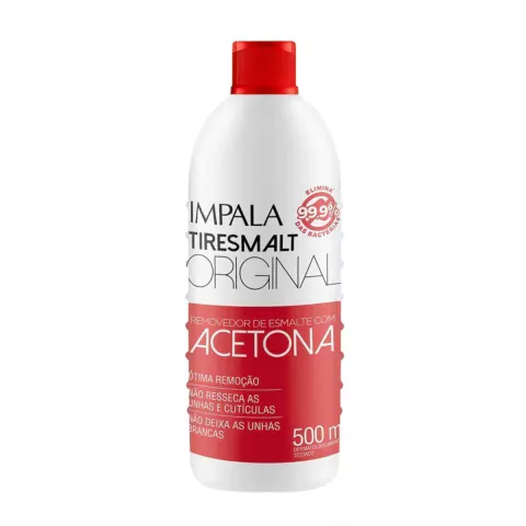 Removedor De Esmalte 500ml Não Resseca As Unhas Impala