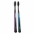 Kit 2 Escova Dental Macia Nanotech Black Cerda Silicone Klin - comprar online