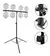 Tripode Tee De Iluminacion Dj Para Luces Funda 50kg para 8 luces 2.20mts