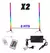 Luz Pie Esquinero Led Rgb X2 Gamer Deco 1m - Argentina Techhouse 