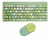 Kit Teclado + Mouse Inalambrico Noga S5700 Pc Notebook Usb Verde - comprar online