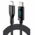 CABLE USB TIPO C A USB TIPO C MACHO MACHO 100W VISOR DIGITAL 480 MBPS INT.CO