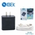 Cargador celular IBEK con cable USB tipo C a USB, 45W, 6.1A, desmontable.