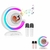 PARLANTE BLUETOOTH 10W CON 2 MICROFONOS COLORFULL KARAOKE BATERIA LUZ LED MICRO SD/USB/AUX CARGA USB C