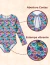 Maiô Infantil Manga Longa UV50 Floral - Ohana Fashion