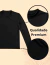 Blusa Infantil UV 50+ Manga Longa Unissex – Praia, Piscina e Esportes Preto na internet