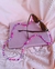 Cordão de miçangas para óculos glasschain tons pastéis rosa e roxo - Dondocas