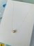 Colares ponto de luz fio cristal perola com detalhes em ouro - Dondocas