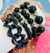 Kit de pulseiras conjunto de pulseiras de acrílico 4 peças