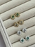Brincos semi joias zirconia em coração Prata 925 e Ouro 18K - comprar online