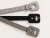 Cinto de cintura com regulagem de strass nos tons pretos cristal rodio negro