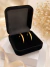 Aliança em aço inoxidável dourado 2 mm casamento casal noivado namoro compromisso na internet