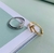 Anéis Anel cravejado de Strass modelo prego a Ouro e Prata