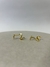 Brinco Ear Cuff Orgânico De Encaixe Banhado a Ouro 18k e Ródio branco na internet