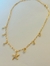 Choker De Elos Estrela Do Mar Cravejada e Pontos de Luz Banhada a Ouro 18k ou Ródio Branco - Semijoias Mari Mancini