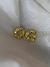 Brinco Orgânico Redondo Matelado Banhado a Ouro 18k e Ródio Branco
