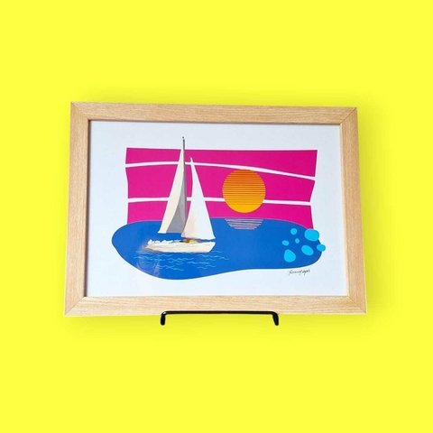 Quadro Pôr do sol do Guaíba A4