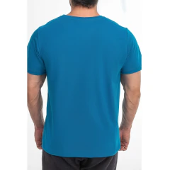 T-SHIRT REGULAR GOLA REDONDA AZUL CELESTE - comprar online