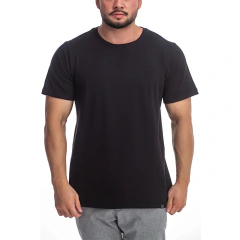 T-SHIRT REGULAR GOLA REDONDA PRETA