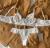 Conjunto De Lingerie Em Renda Sutiã Sem Bojo Com Aro E Calcinha Biquíni Branco – Elena