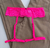 Cinta Liga De Renda Com Regulagem – Rosa Neon