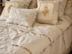 LINEA GLAM | ACOLCHADO SQUARES ORO O PLATA - Concepto Cálido