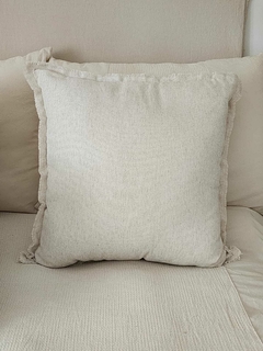 Almohadón Lino Rustico Cuadrado - comprar online