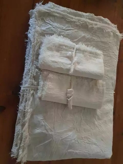 Mantel Tusor borde desflecado en internet