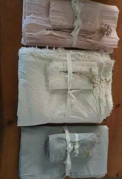 Mantel Tusor borde desflecado - comprar online