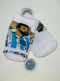 Soquetes MESSI base blanca