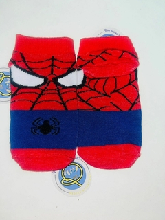 Soquetes super héroes, SPIDERMAN base roja y azul