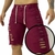 Bermuda Masculina Vinho Jeans Rasgado Destroyed na internet